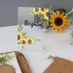 Wedding Table Number Sunflowers