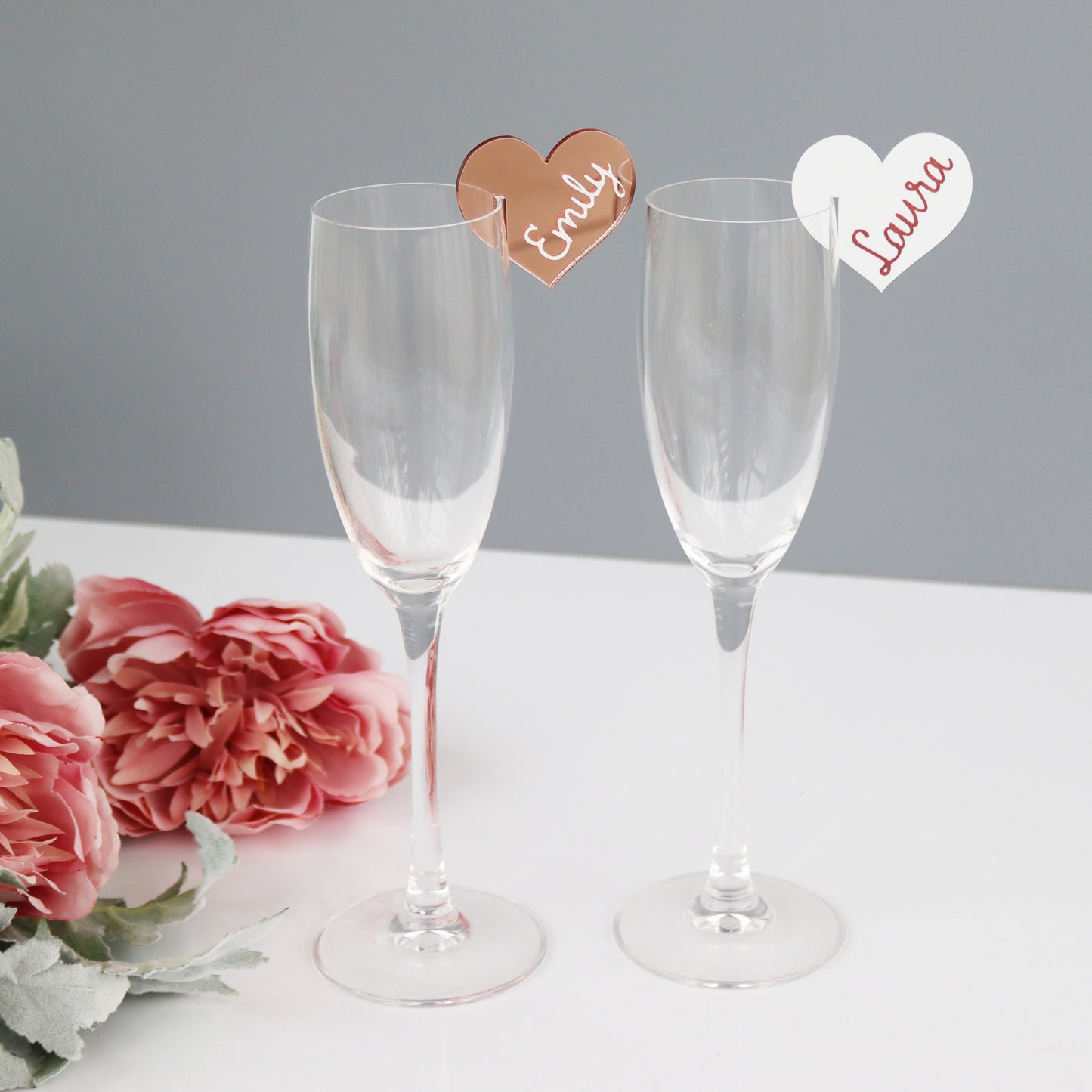 Personalised Wedding Glass Charms