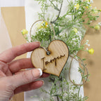 Personalised Wooden Heart Name Setting