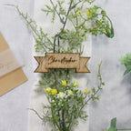 Personalised Ribbon Wooden Place Table Setting