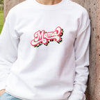 Leopard print retro Mama printed sweatshirt