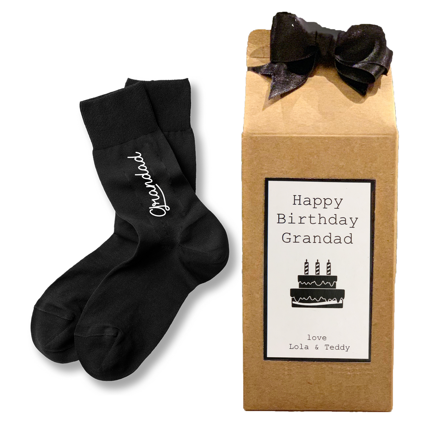Personalised Box Of Socks For A Birthday