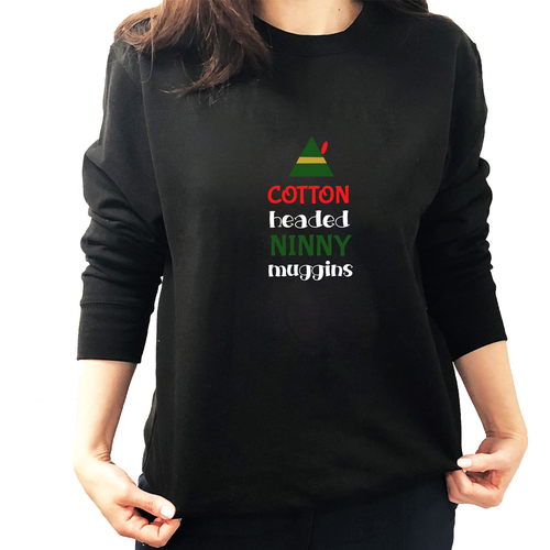 Christmas movie quote sweatshirt design on a white background