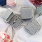 Proposal Grey Engagement Ring Box