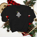 Christmas Wine Drinking Elf Jumper