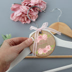 Personalised Wood Wedding Hanger Rose