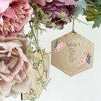 Hexagonal Wooden Hanging Wedding Table Plan
