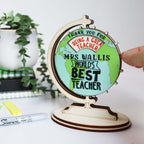 Personalised Wooden Keepsake Best Teacher Card