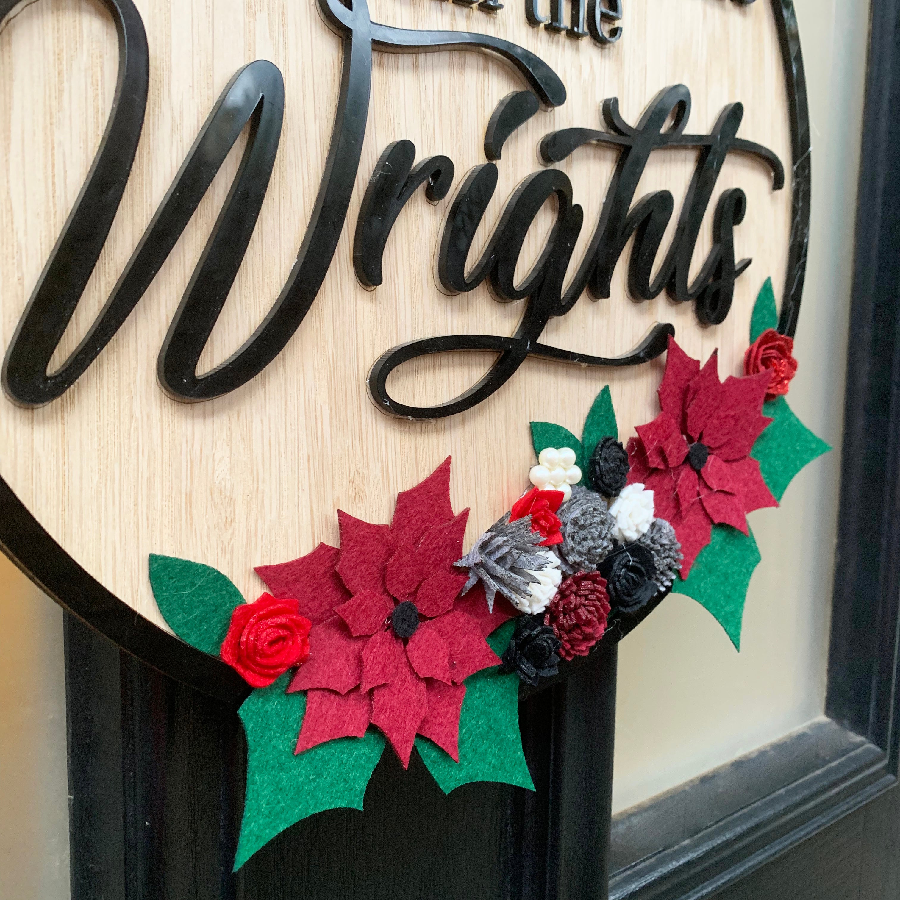 Personalised Family Christmas Sign