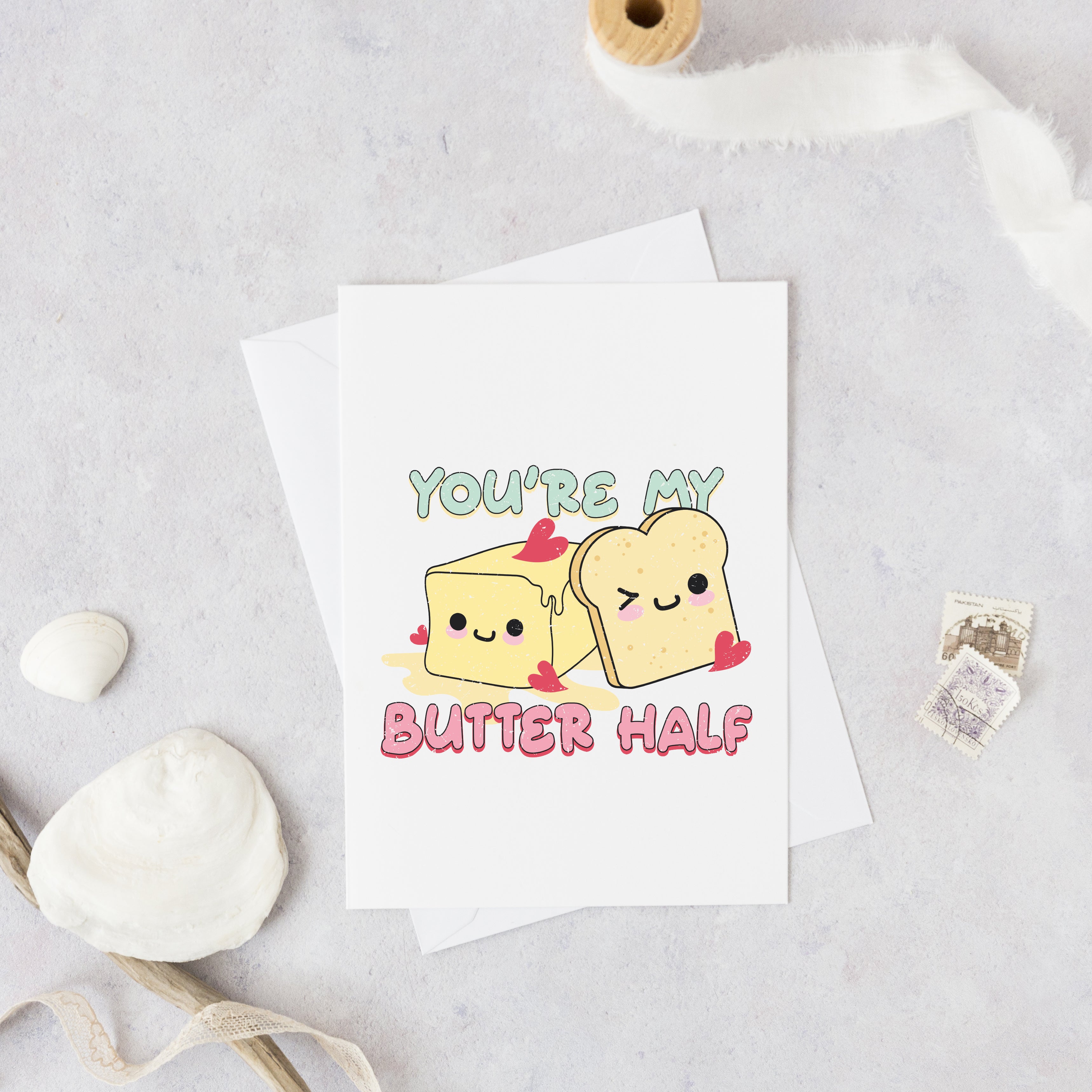 You're My Butter Half Valentine's Card