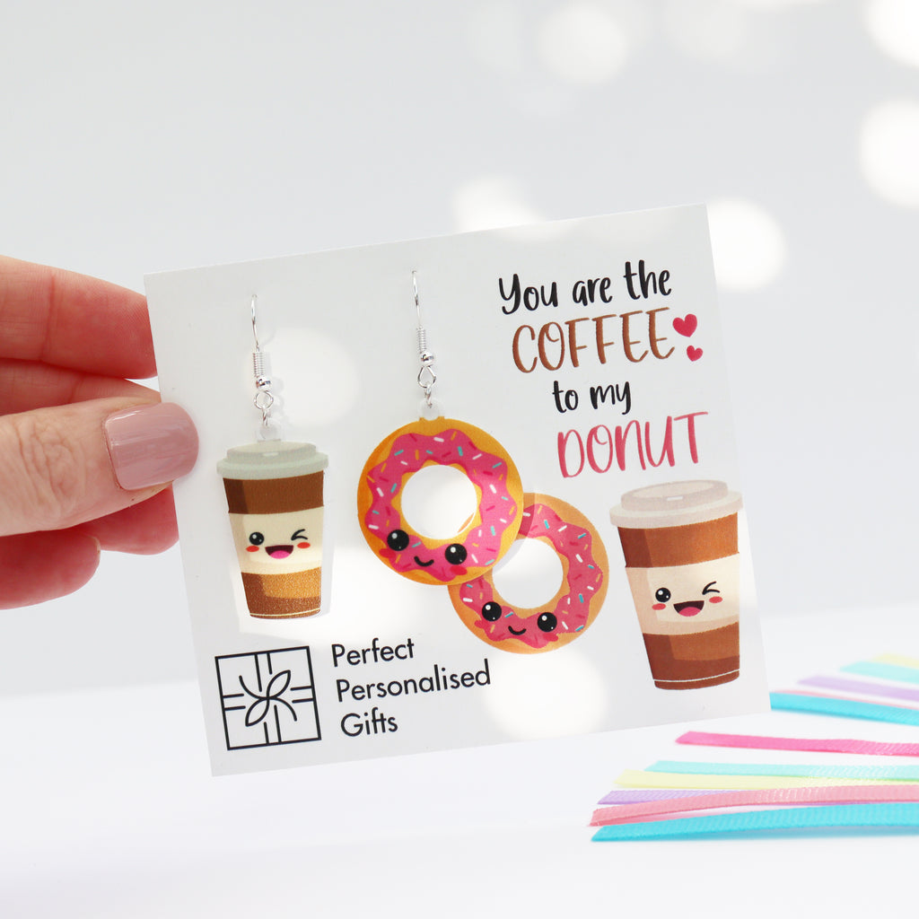 You Are The Coffee To My Donut Acrylic Earrings