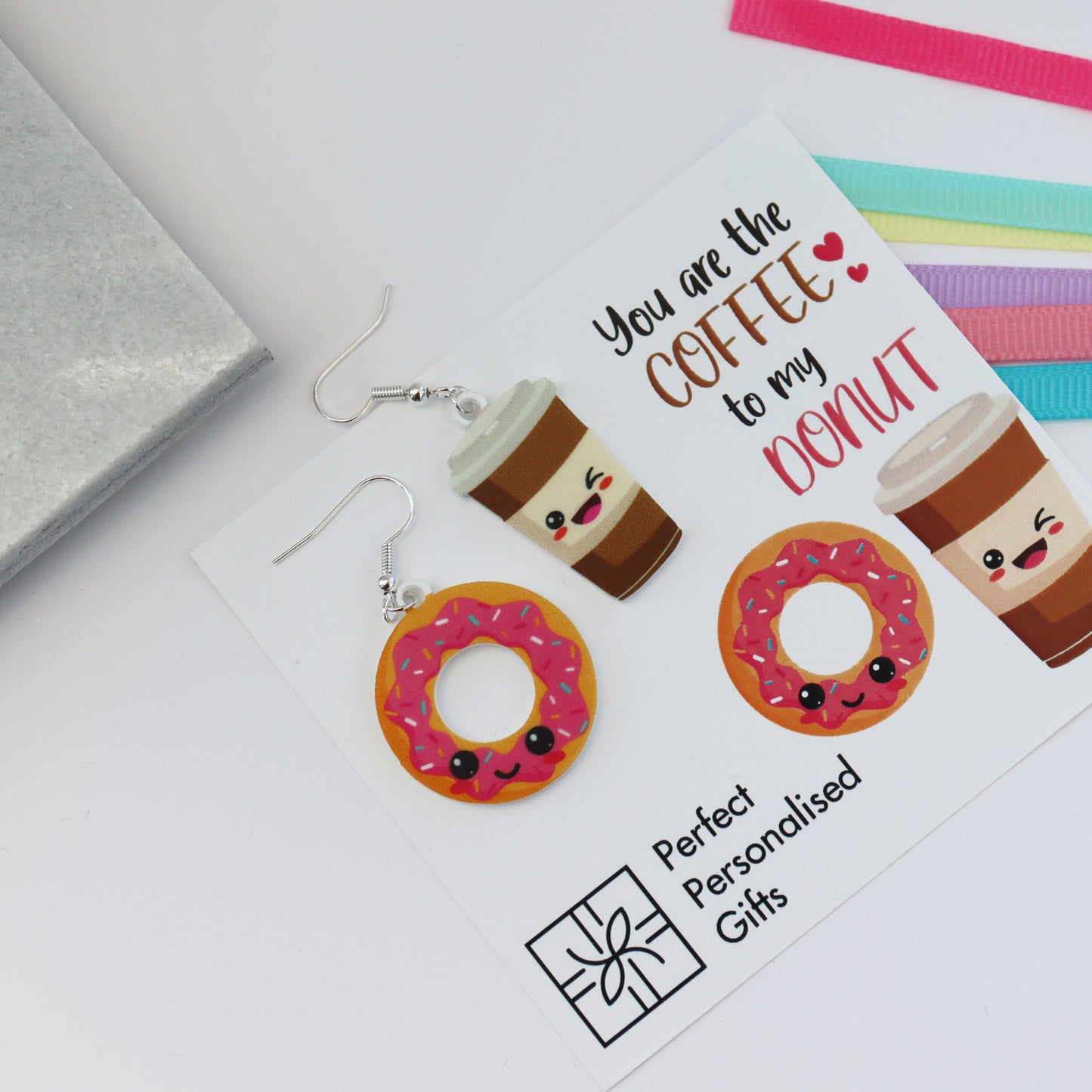 You Are The Coffee To My Donut Acrylic Earrings
