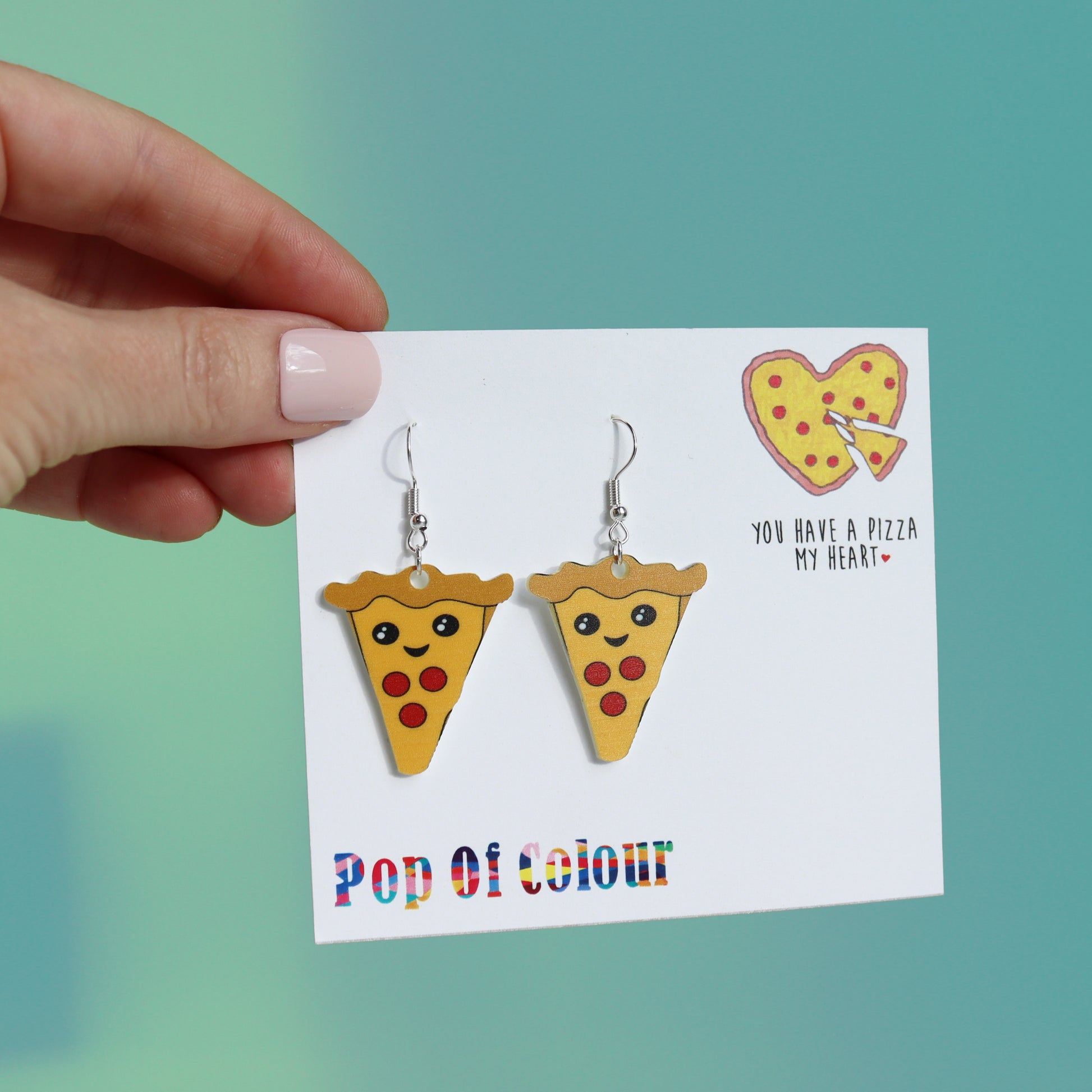 you have a pizza my heart earrings