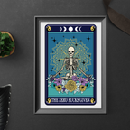 Zero Fucks Funny Tarot Style Print